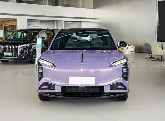 202/253 KW मोटर हांगकी लिमोसिन इलेक्ट्रिक कार अधिकतम गति 200 किमी/घंटा और लंबाई 4925 मिमी के साथ